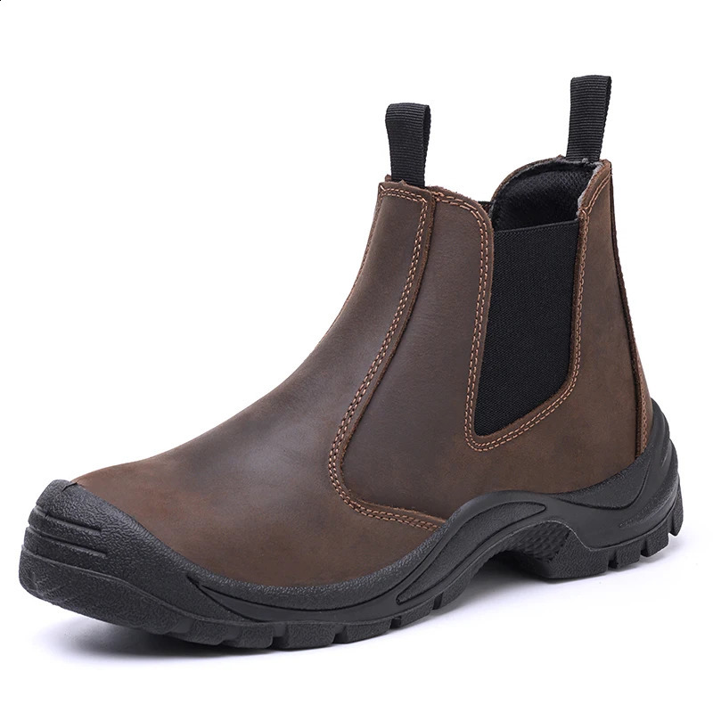 Safety boots are suitable for nubuck Combat shoes with latex free steel toe caps full grain leather puncture protection and non destructible propertie