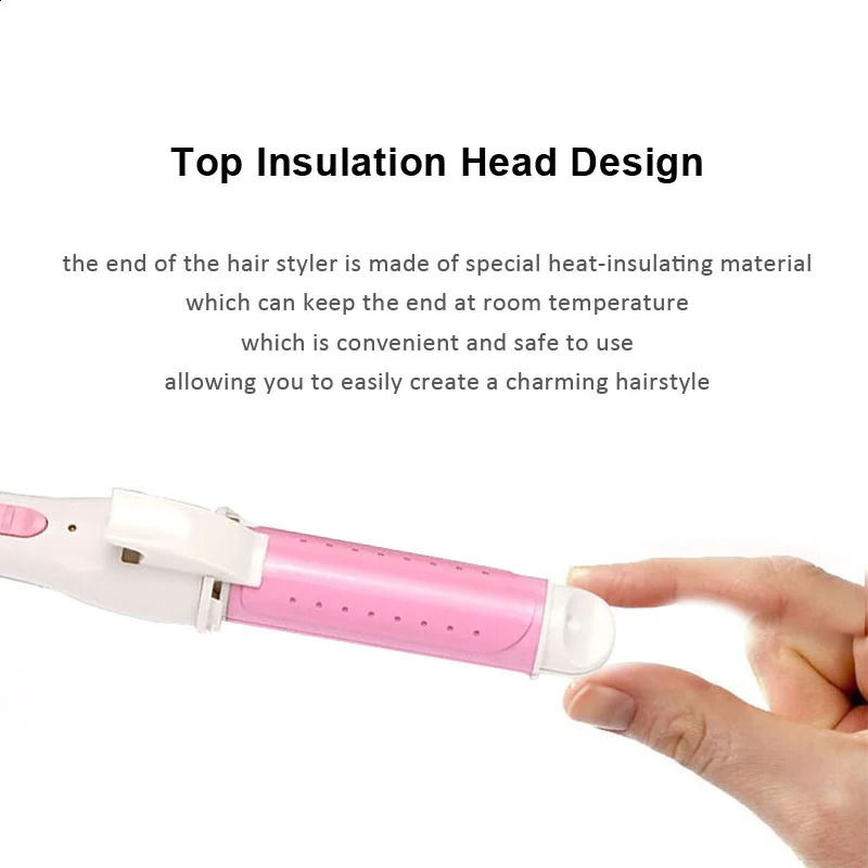2 in 1 Mini Electronic Ceramic Hair Curler And Straightener Hair Waver Styling Tools 241224