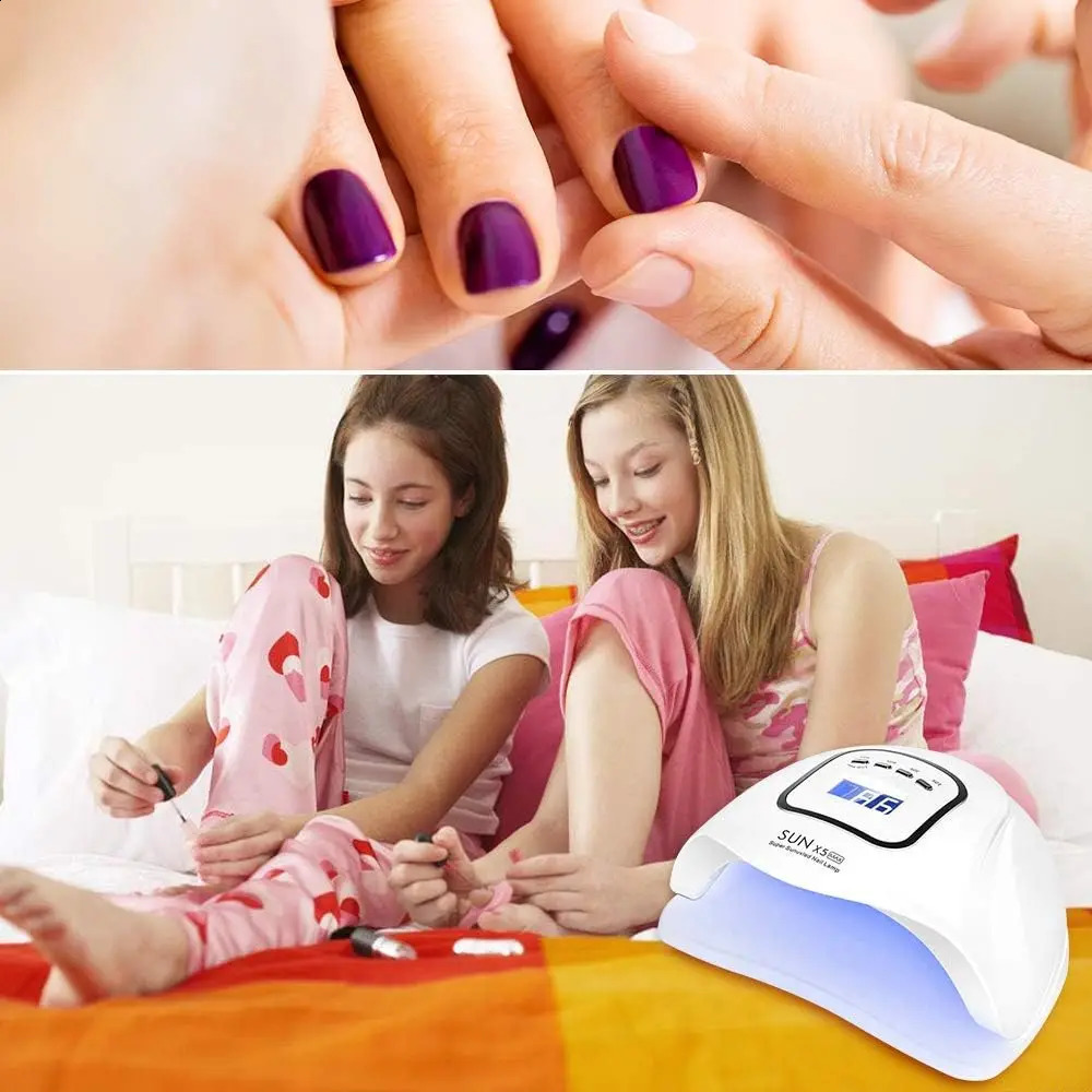 YIKOOLIN UV LED Nail Lamp Professional Nail Dryer Gel Polish Light UV Nail Light with 4 Timer Setting Curing Gel Toe Nails 241224