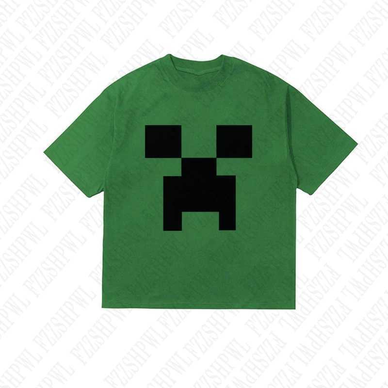 2000 New Kawaii Super Large Trend Interesting T-shirt Printing Paradigm Couple Cotton Y2k Casual Loose Gothic Top New Simple Retro T-shirt W241223