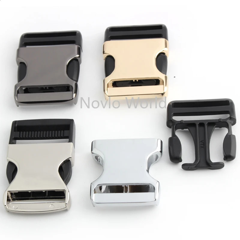 20-100 pieces of 4-color 68 * 39mm metal backpack with buckle and side release buckle for backpack strap and leather craftsmanship DIY 241223