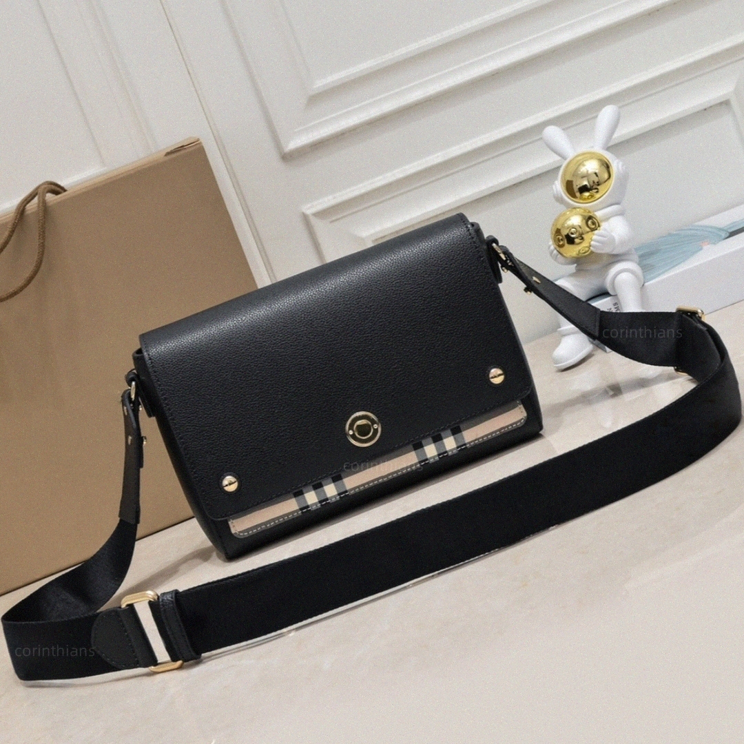 Note Messenger Bag Shoulder Vintage Check Leather Note Bags Mini Archive Beige Tan Mini Archive Black Crossbody Briar Brown Natural Dark Women Womens O3Sq#