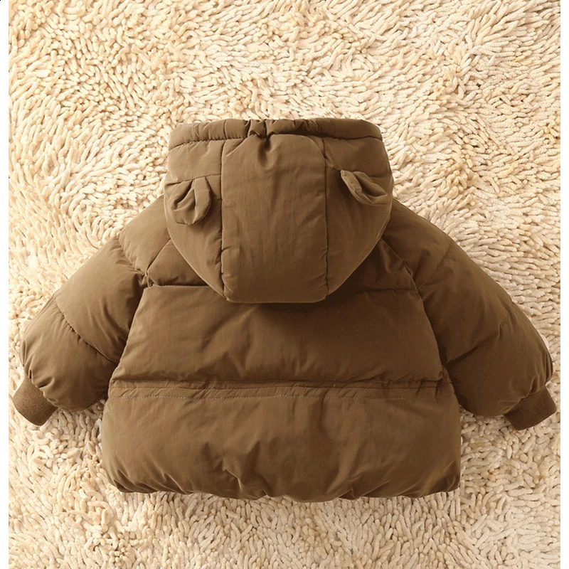 Cold Winter Kids Thicken Warm Jackets Children Down Cotton Outerwear Plush Thick Coat For Russia Baby Boys Girls Cotton Coats 241223