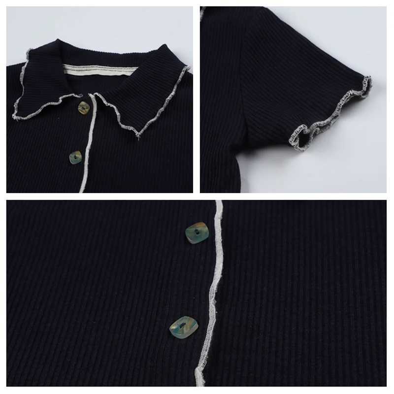Girls polo shirts college pullovers solid color short sleeved tops childrens cotton summer clothing for children W241223