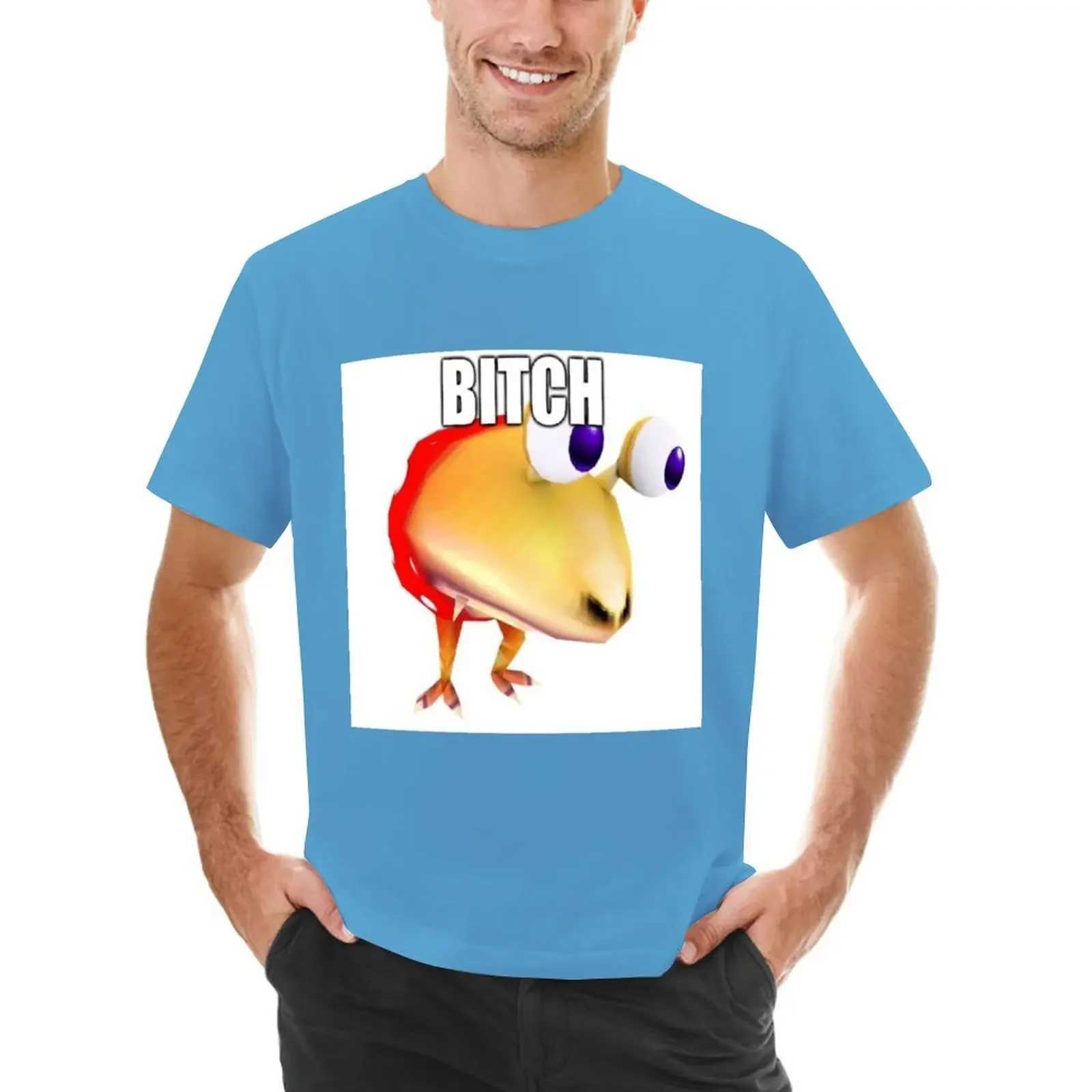 Plain t-shirt oversized t-shirt anime sweater mens B * TCH Pikmin 2 player battle meme t-shirt mens clothing W241223