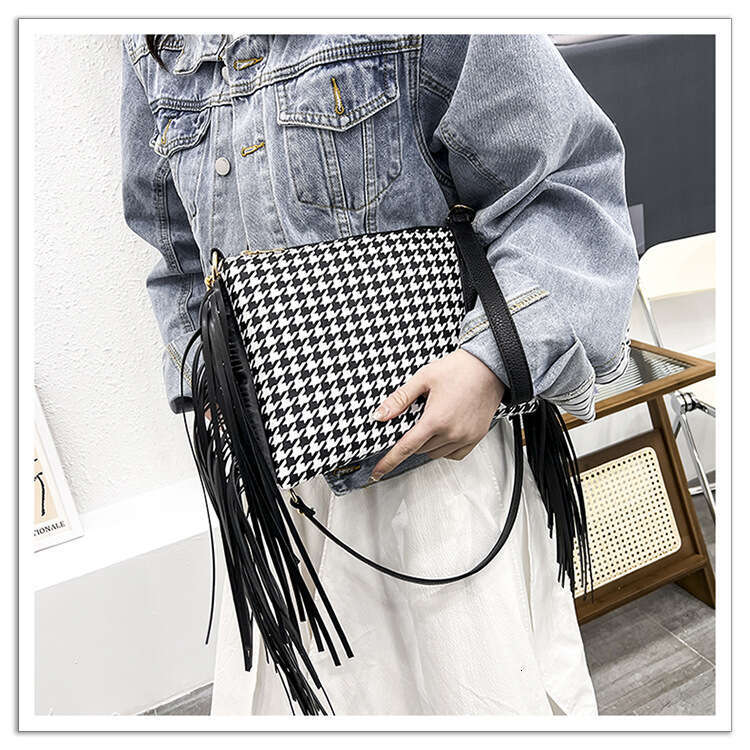Women's Bags Handbag New Women's Shoulder Small Square Tassel Crossbody Bag, Leopard Print Bag