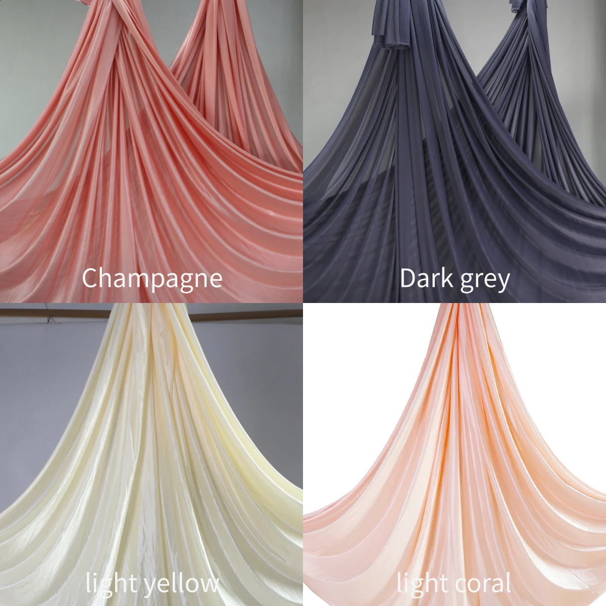 76yards 7m Aerial Silks Yoga Hammock Swing GYM Home Outdoor Fitness AntiGravity Silk Body Building Pilates Belt 241216