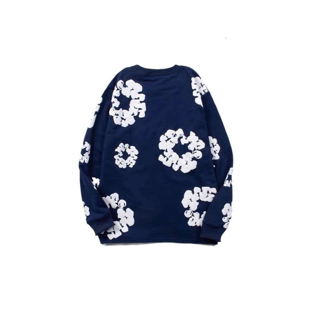 Meichao High Street Hip Hop Cotton Flower Full Print Hoodie Ins Super Hot Casual Loose Long Sleeve T-shirt Unisex Trendy