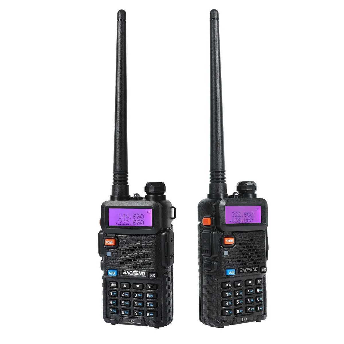 New Baofeng 5RX 5W Mti-Bands 136-174/220-260/400-520MHz 128 Channels DTMF Repeater 1800mAh handheld walkie talkie Z241223