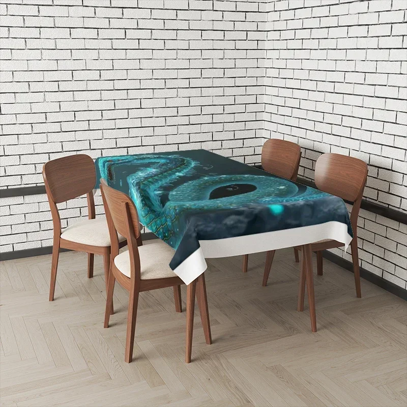 Home tablecloths for dining tables Anime decoration and rectangular table accessories waterproof cloth Anti-stain SFB3