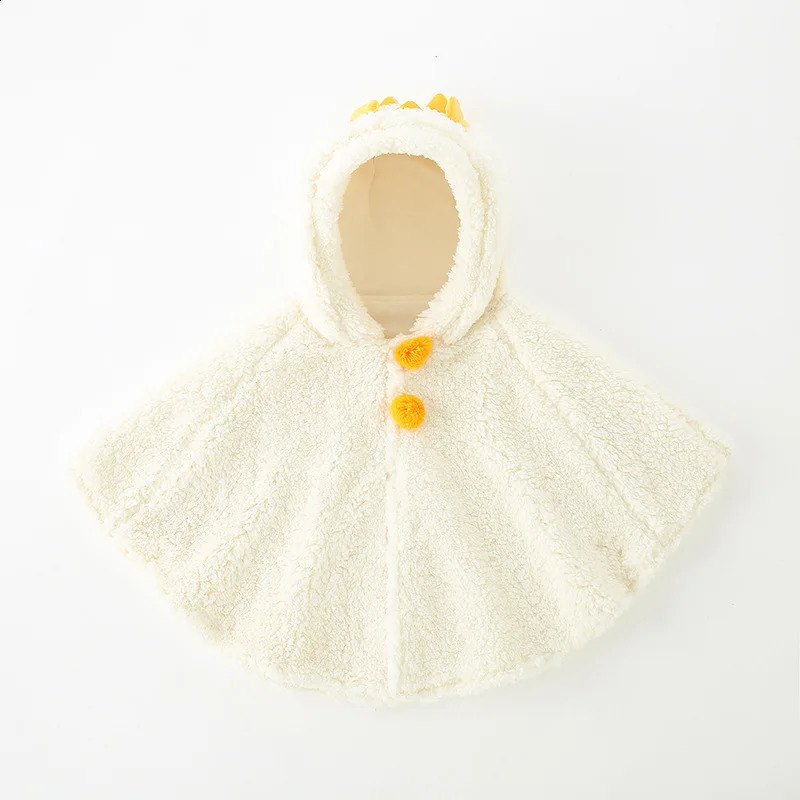 0-3 Years Baby Boy Coat Cloak Cartoon Autumn Winter Cute Baby Girl Poncho Cape Infant Toddler born Jacket Outwear 241223