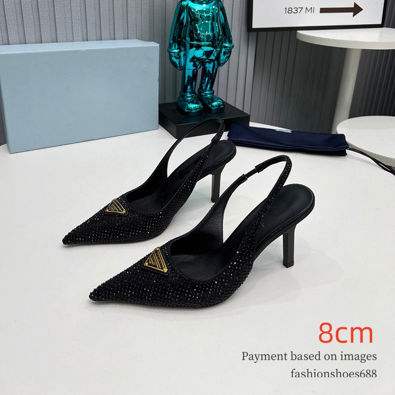 Luxury designers new 2025 womens shoes high heels leather shoes single shoes commuting daily single shoes high-end holiday shoes wedding shoes sizes 35-42 +box 10A