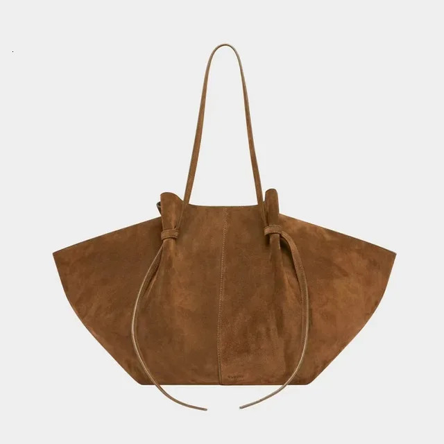 Autumn Winter New Fashion Suede Vintage Shoulder Large Capacity Single Tote Handbag Trend Female Underarm Bag Cartoon
