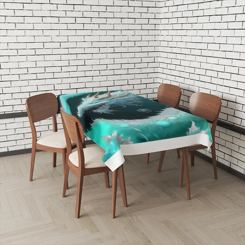 Home tablecloths for dining tables Anime decoration and rectangular table accessories waterproof cloth Anti-stain SFB3