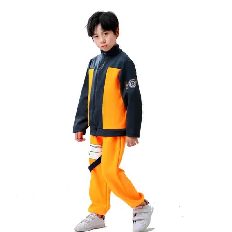 Cosplay Hot s Uzumaki Akatsuki Cosplay Boys Girls Uzumaki Jacket Pants Headband Wig props Child Uniform Kunai Halloween Costume S2412241