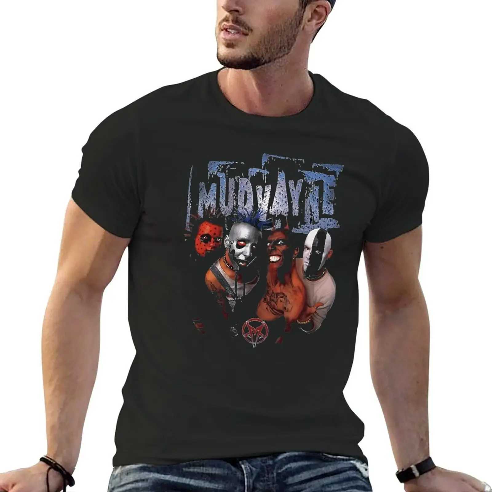 Band Heavy Mudvayne Classic T-shirt tee plain mens sports short sleeved cotton new arrivals round neck dress fashion W241223