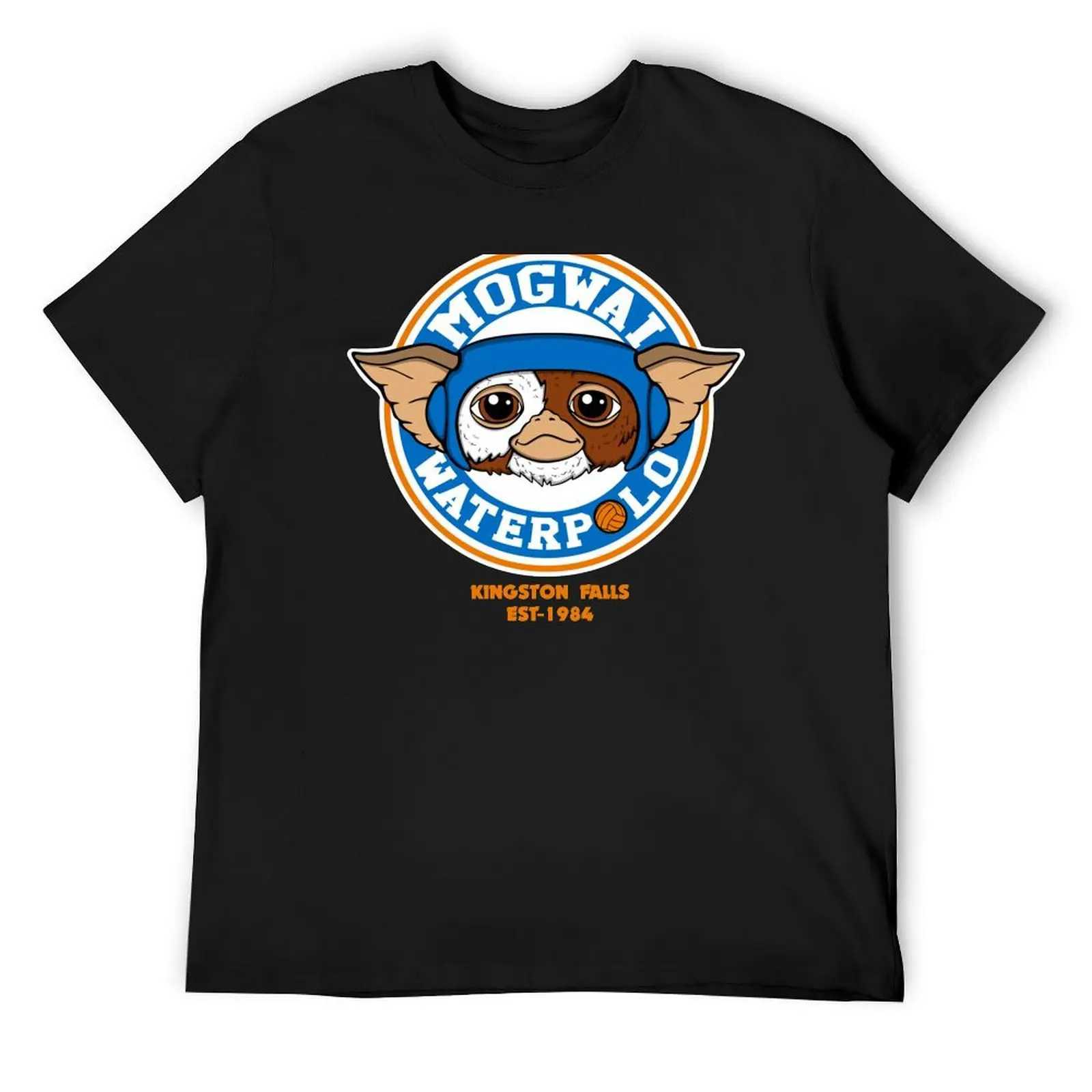 Mogwai Water Polo T-shirt Retro Dress Plus Size Dress Pure White Mens T-shirt W241223