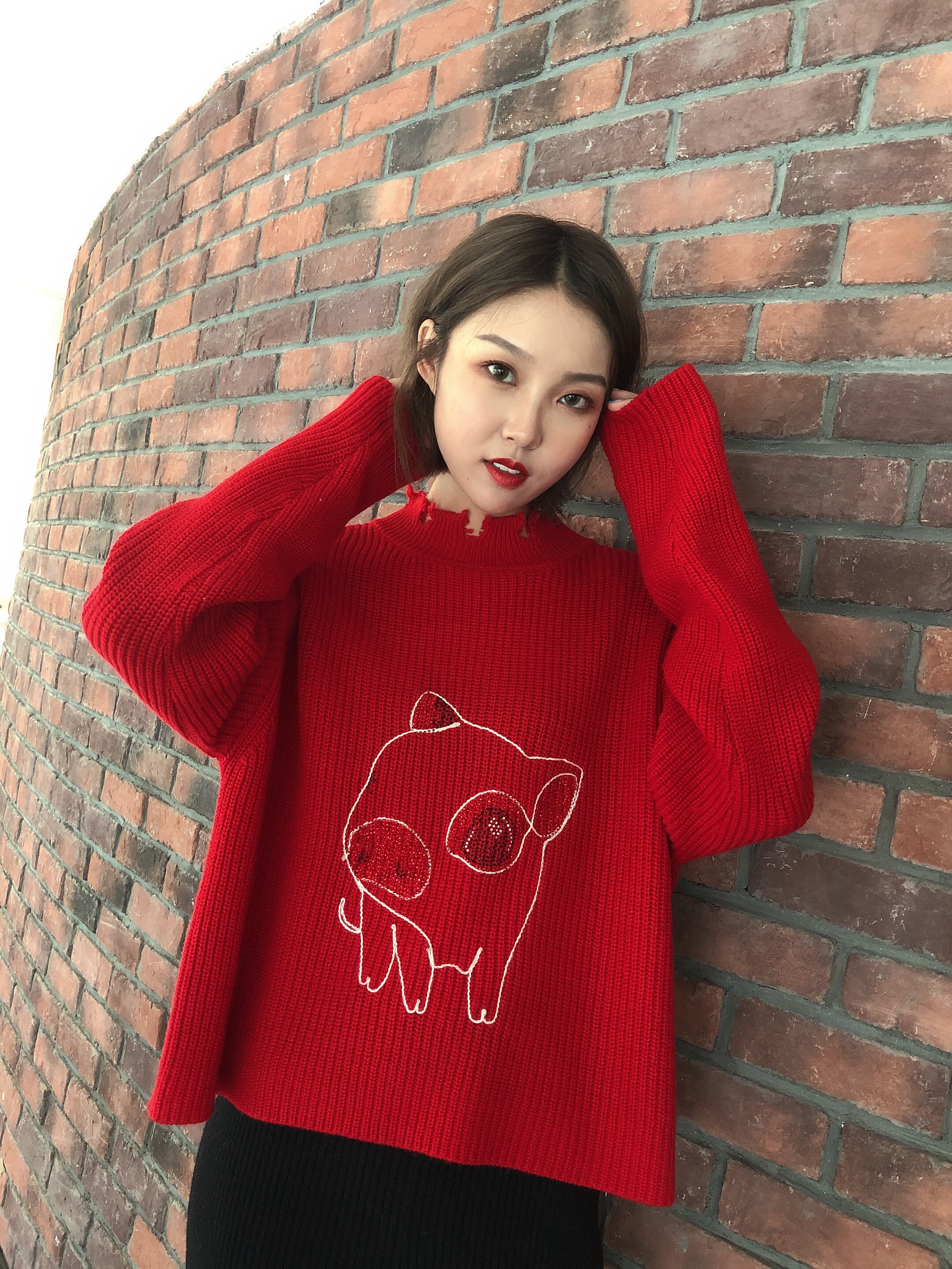 Women's Autumn Winter Wool Sweater - Slim Fit, Stylish Interior Top