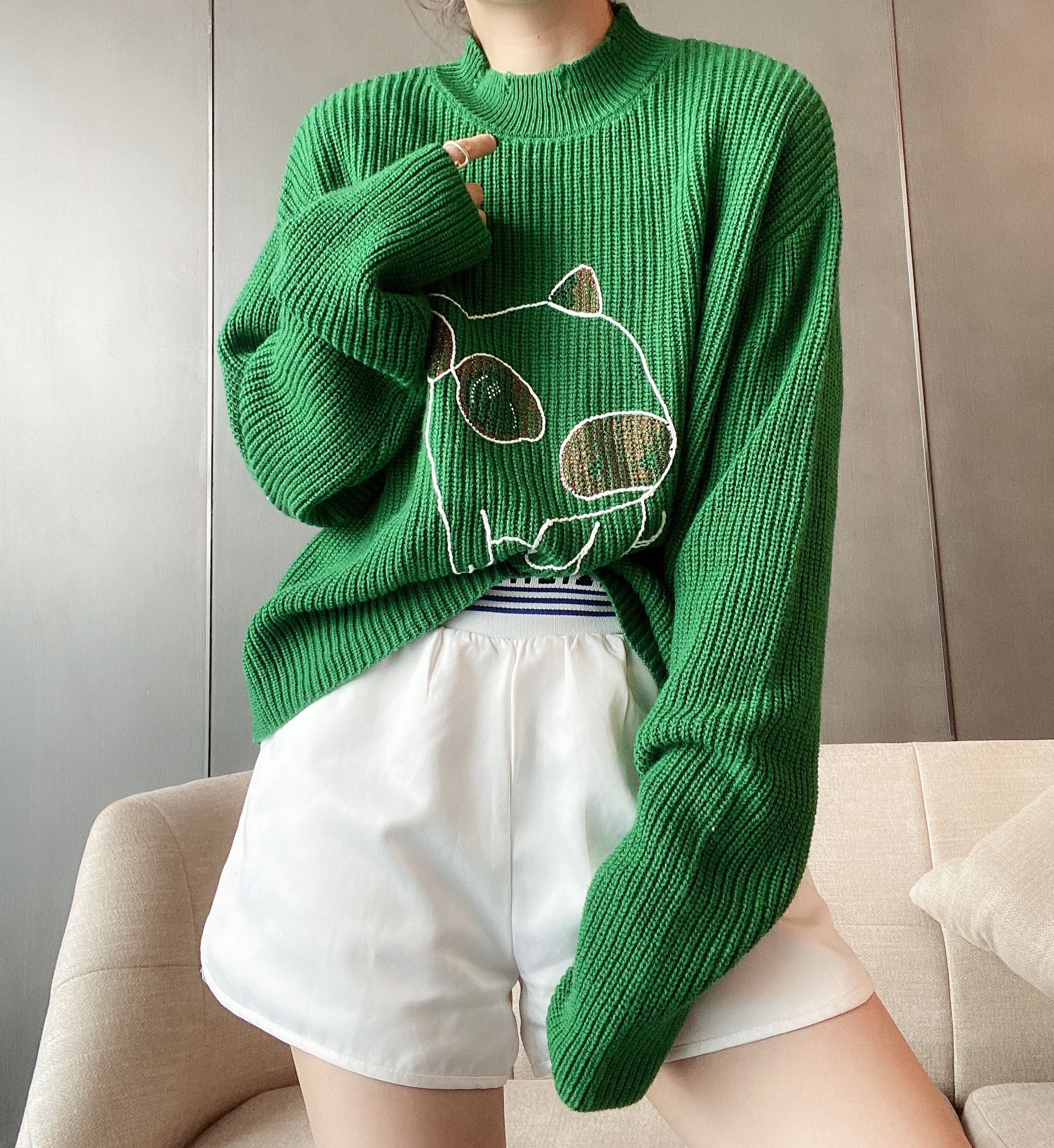 Women's Autumn Winter Wool Sweater - Slim Fit, Stylish Interior Top