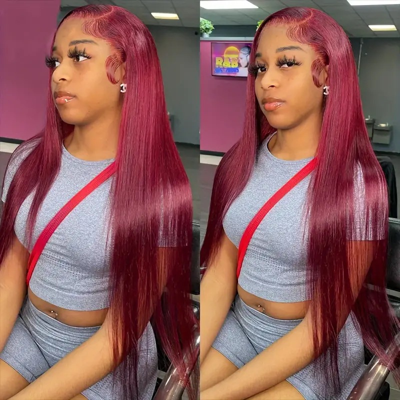 36 Inch Highlight Wig Ginger Similar to Real Human Hair Bone Straight Hd 13x4 Lace Frontal Wig Glueless Preplucked Big Curly Wig Colored Lace Front Lo