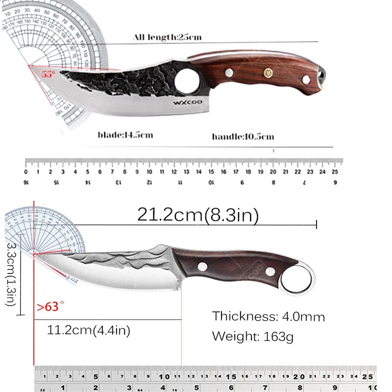 Professional Cooking Chef Knife Forging Boning Knife Fruit Slicing Practical Knife Meat Cutting Barbecue Kitchen Knife and Accessories 241224