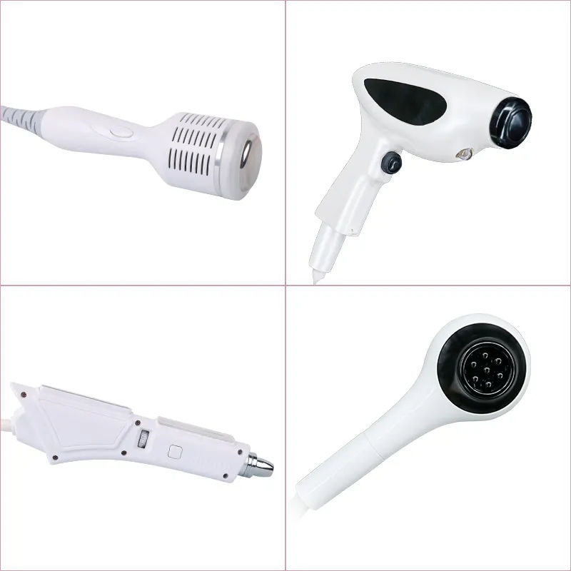 Professional 4 Handles Vacuum Lifting Cooling Pore Shrinking Face Lift Radiofrequency Mesotherapy Gun RF Face Tightening Skin Rejuvenation Beauty Mach