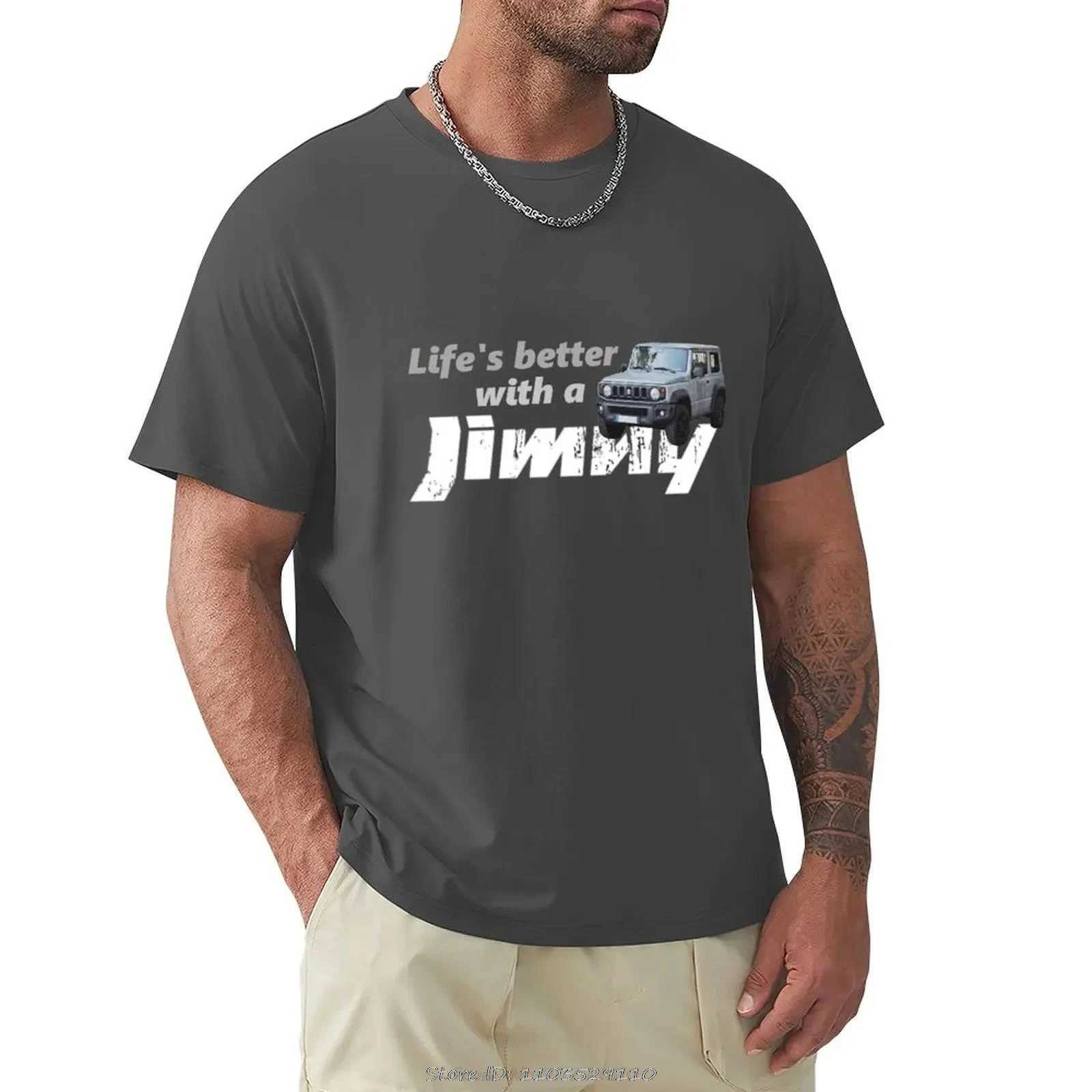 Jimny T-shirt summer clothing shirt plain weave T-shirt heavy-duty T-shirt mens clothing T-shirt W241223