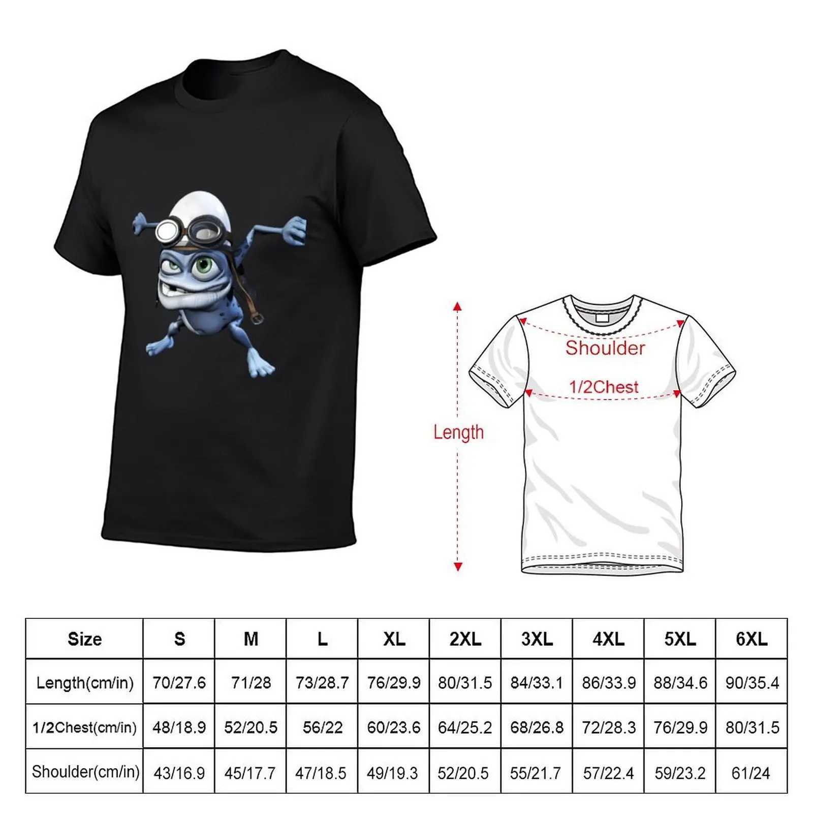Crazy Frog T-shirt Hippie Boys Custom Shirt Pure White Mens Shirt W241223
