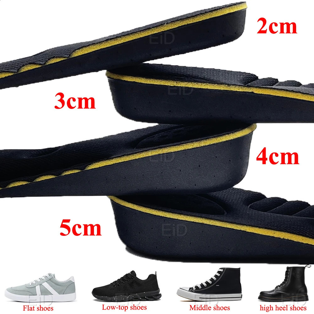 EiD Magnet massage Height increase insoles for women men 2/3/4/5 cm up invisiable arch support orthopedic insoles Heighten Lift 241224