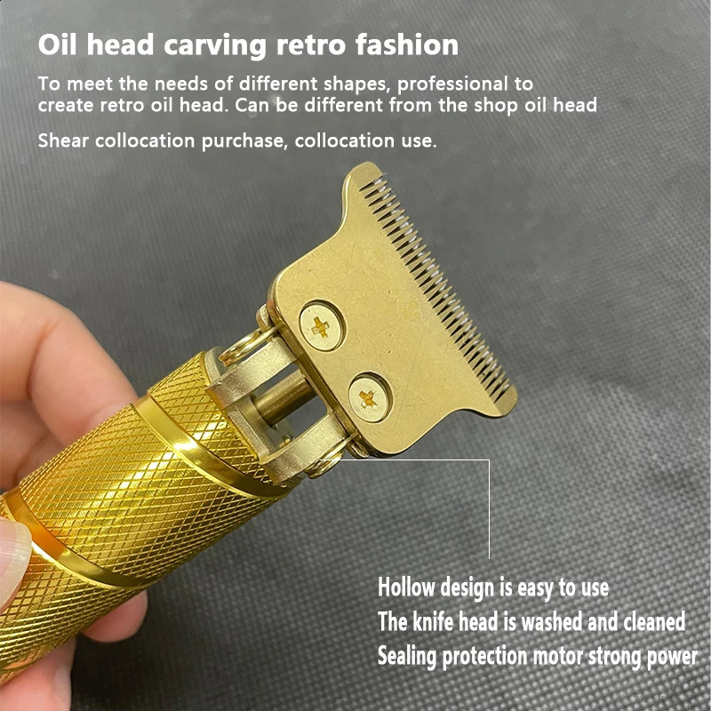 Clipper Electric Hair Trimmer for men Electric shaver professional Mens Hair cutting machine Wireless barber trimmer 241224