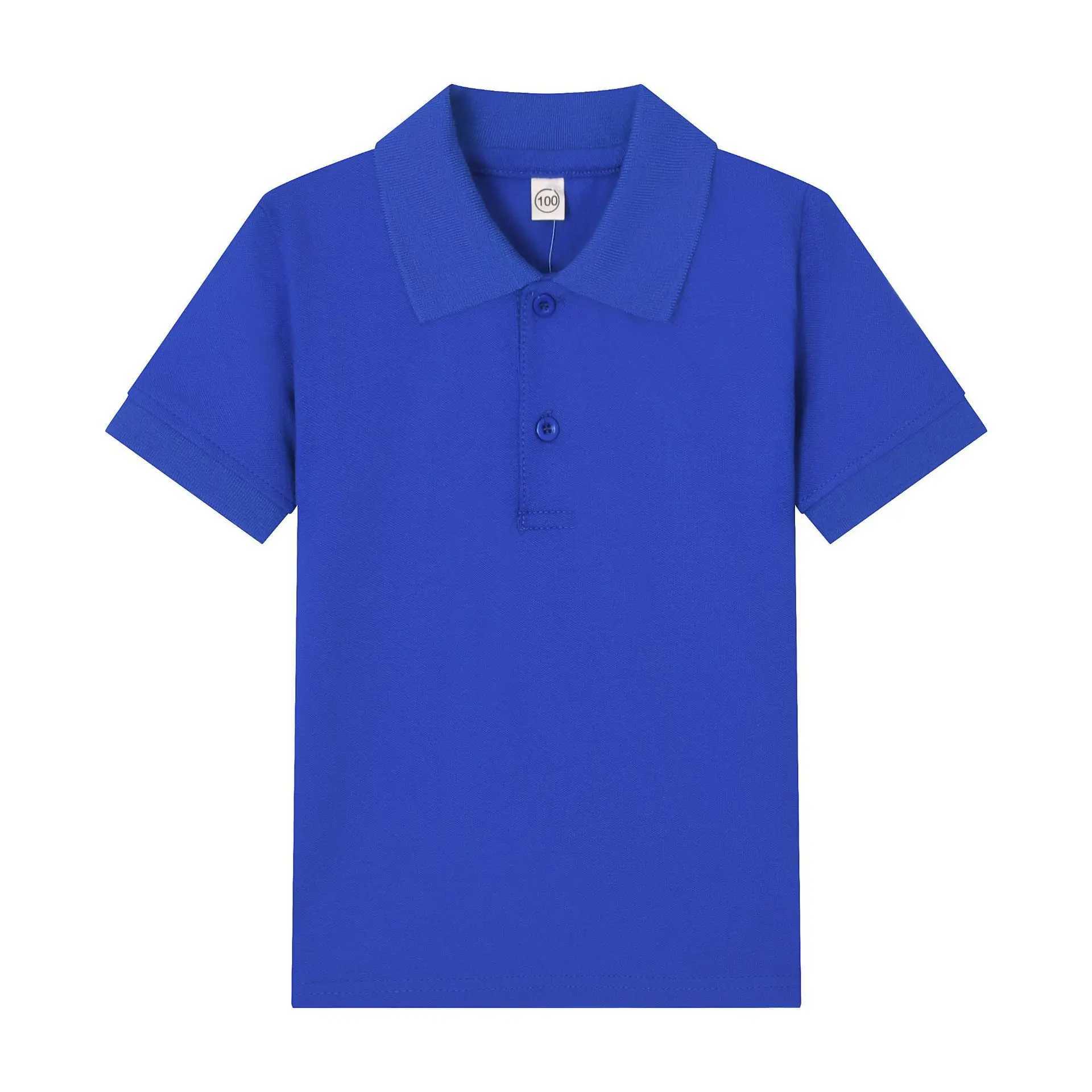 Childrens Clothing Classic Polo Childrens Summer Short sleeved Polo Shirt Childrens Cotton T-shirt Sportswear 3-14 Years W241223