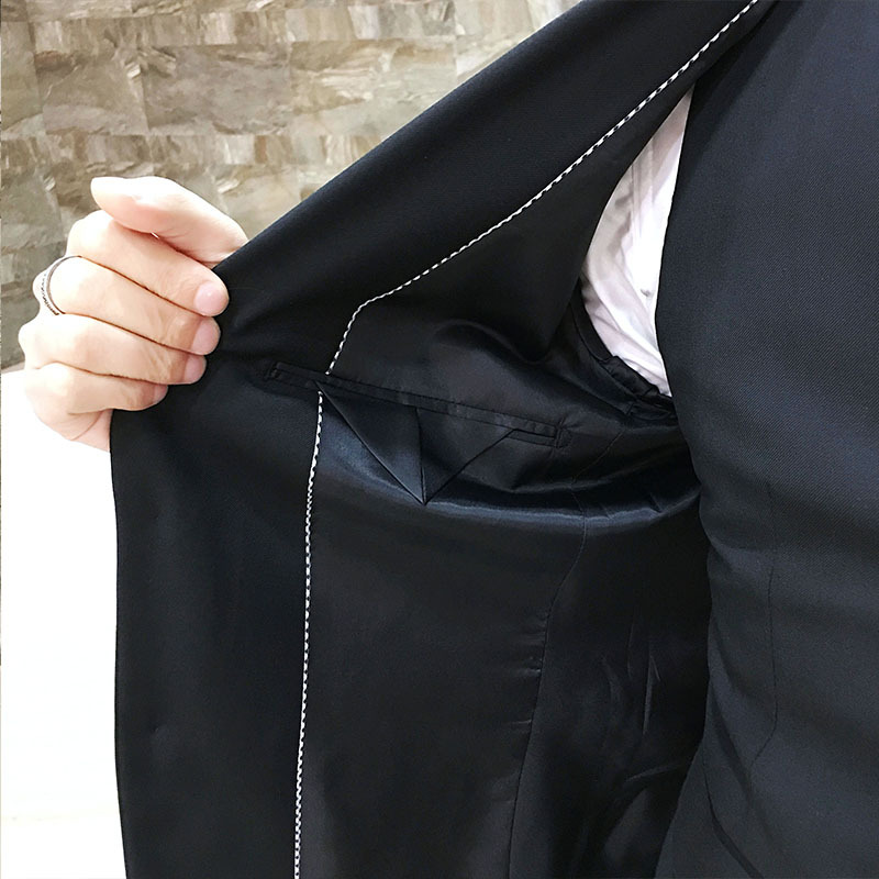 D1223Casual formal slim fit professional suits groom groomsmen wedding dress