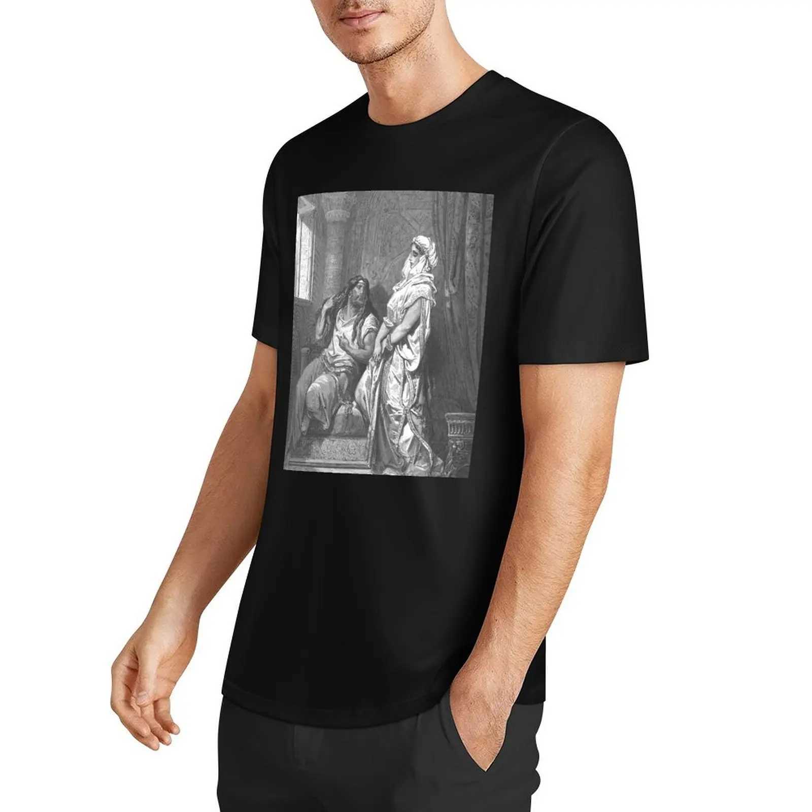 Samson and Delilah (866) - Gustav Dole Retro Graphic T-shirt for Plain Sports Fans W241223