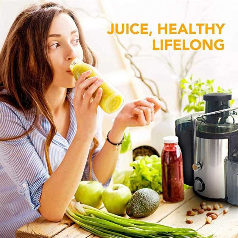 Juicer centrifugal Household large caliber electric juice machine residue separation vegetable Juicer EU UKXJ241223