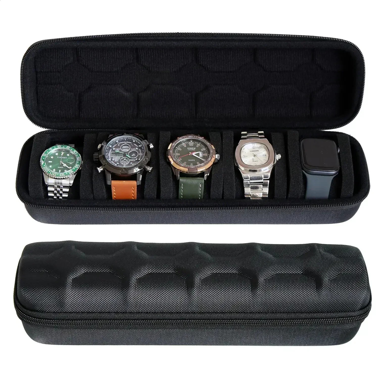 Watch Box Organizer for Men or Women Watch Travel Case Portable Storage Watch Display Holder for Wristwatches and Smart Watches 241224