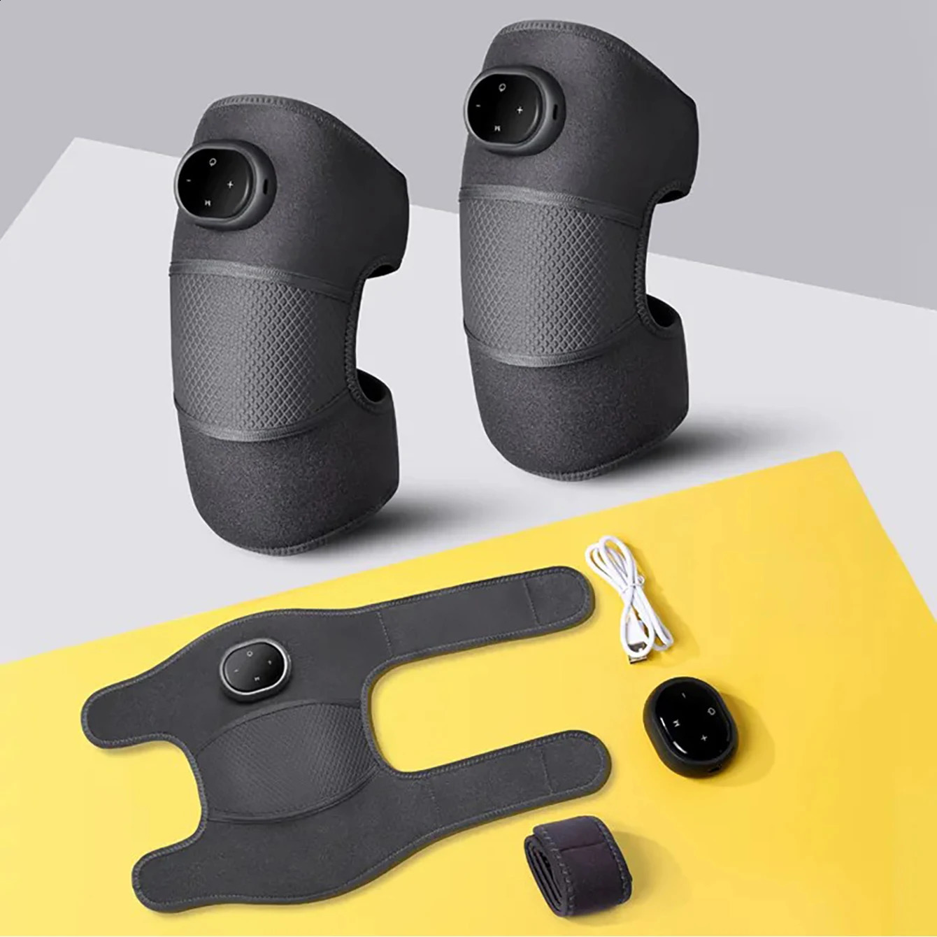 Heated Knee Massager Shoulder Support Adjustable Vibration and Heat Modes for Knees Elbows Shoulders Relaxation Leg 241224