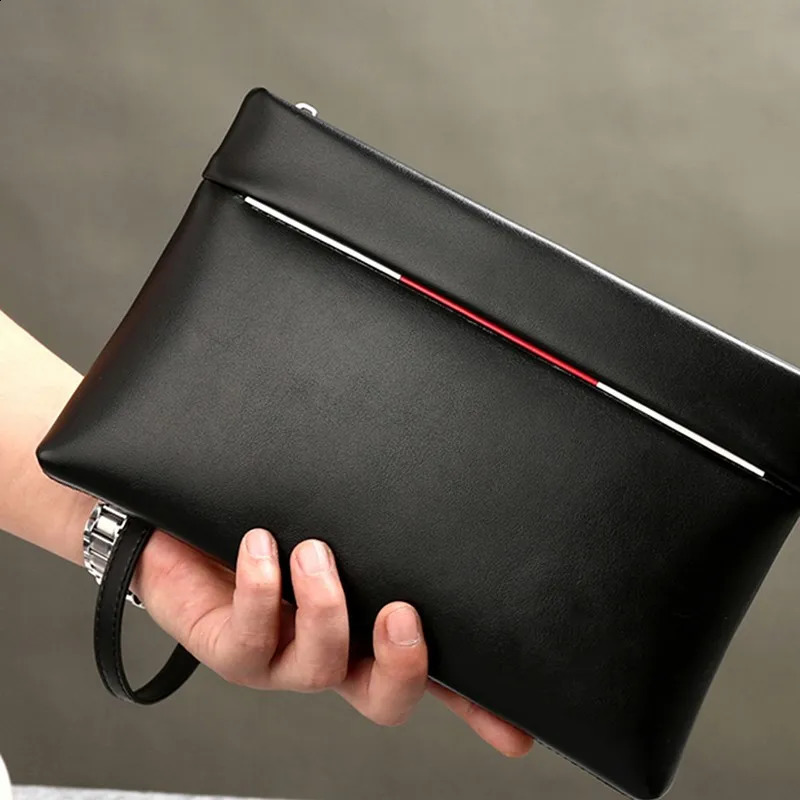 Bag For Men Fashion Solid Color Large Capacity Mens Handbag Wallet Card Bag Bolso Hombre Clutch Wallet For Men Bolso Hombre 241224