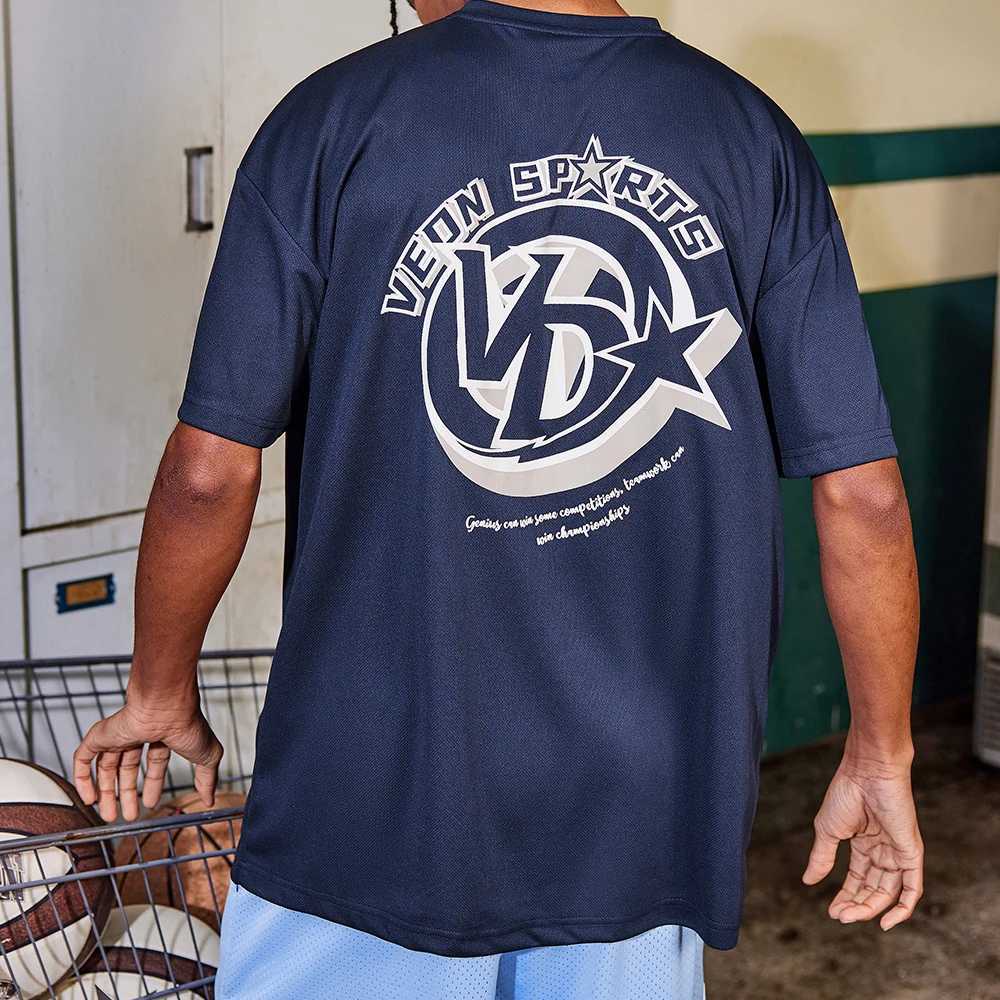 Mens simple casual T-shirt with graphic star print short sleeved T-shirt comfortable short sleeved staff collar T-shirt moisturizing short sleeved shi