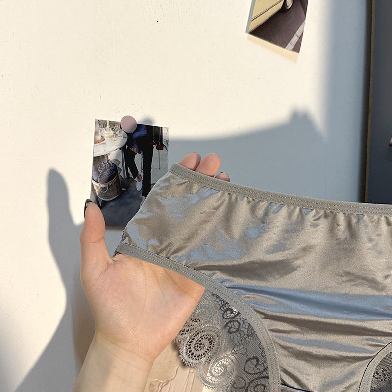 Sexy Girl Pants Low Waist Breathable Underwear Hollow Women Bow Panties Cotton Crotch Lace Shorts Satin Lift Hip Comfort Briefs
