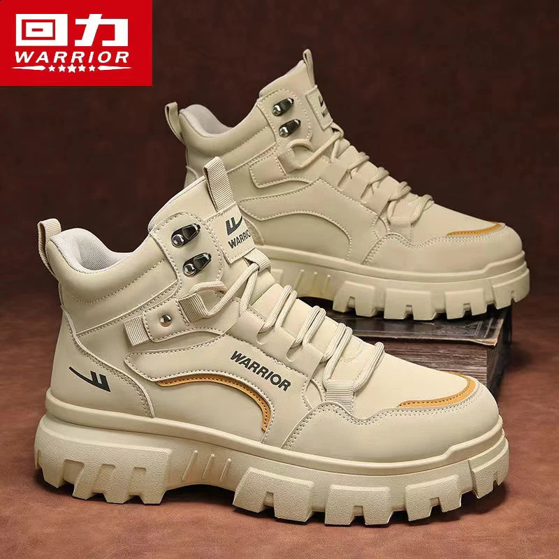Warrior Original mens boots winter top platform mens safety shoes outdoor sports work clothes casual leather boots 241223