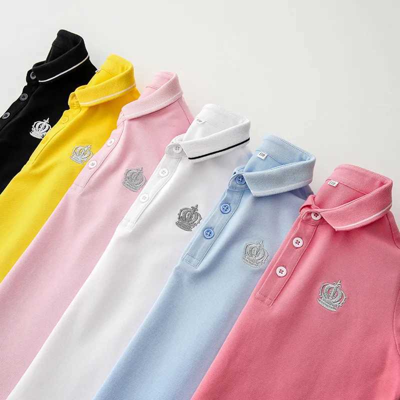 Clibeso boys polo shirt childrens short sleeved cotton T-shirt embroidered childrens summer coat top school sportswear W241223