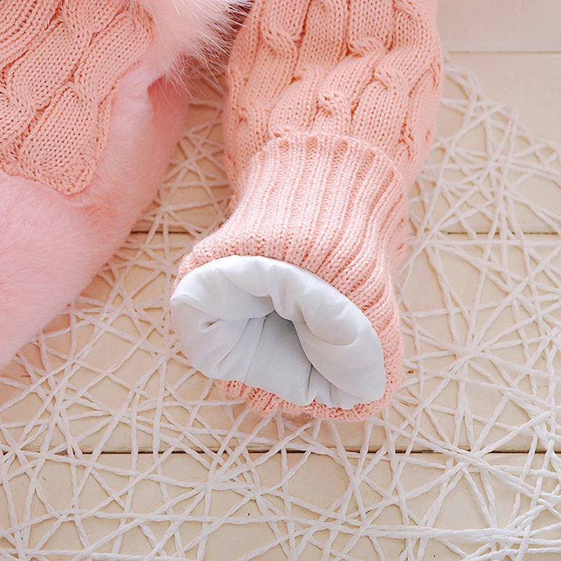 Plush Baby Jacket Thicken Warm Winter Jackets For Girls Sweater Coat Fashion Infant Hooded Outwear 1-4 Year Toddler Girl Clothes 241223