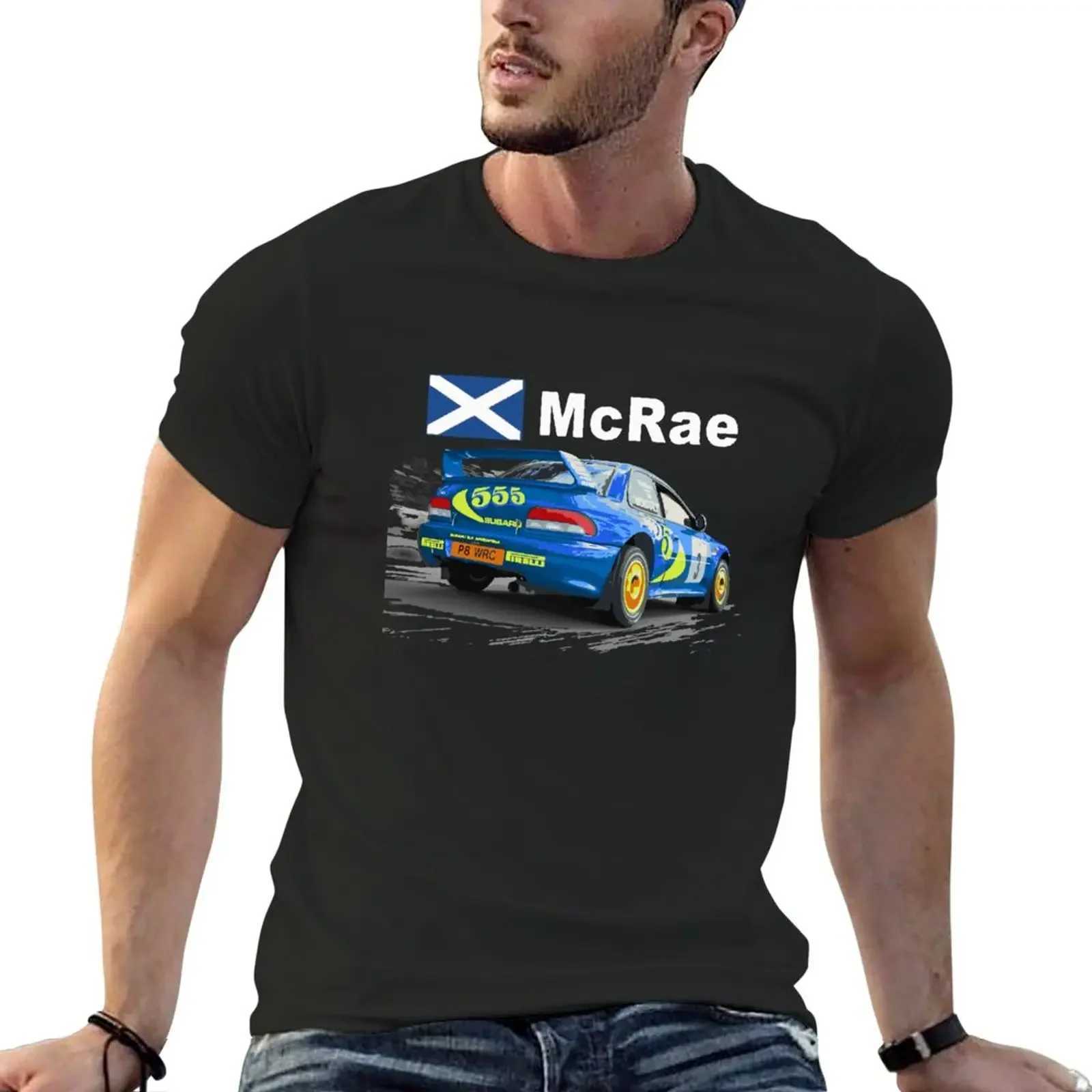 JDM Colin Mcrae World Rally Championship WRC GC8 22B Car 555 Plain Cute Mens Cotton T-shirt W241223