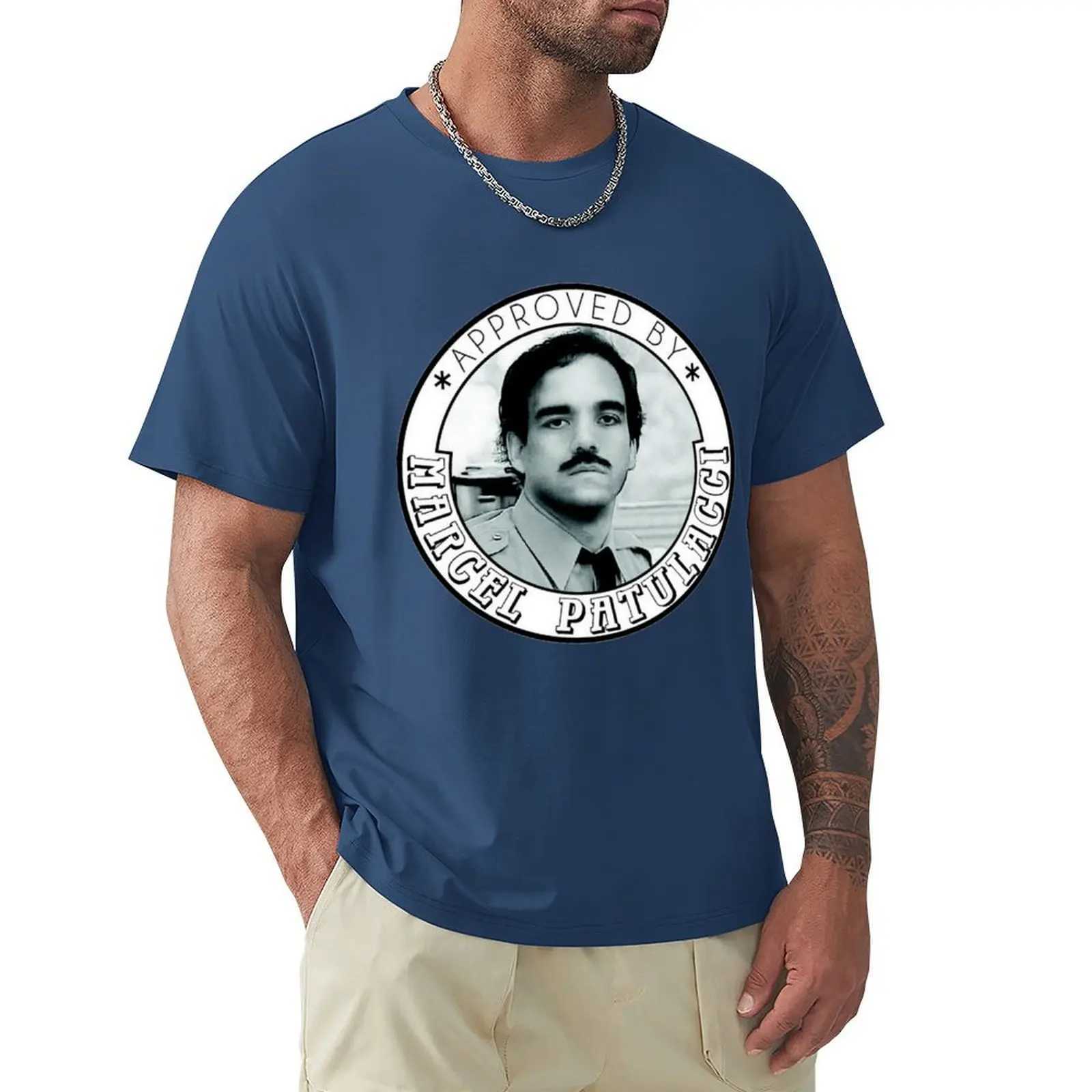 Approved by Marcel Patulacci Les Inconnus Cute T-shirt Top Customized Animal Printed Mens Pure White T-shirt W241223