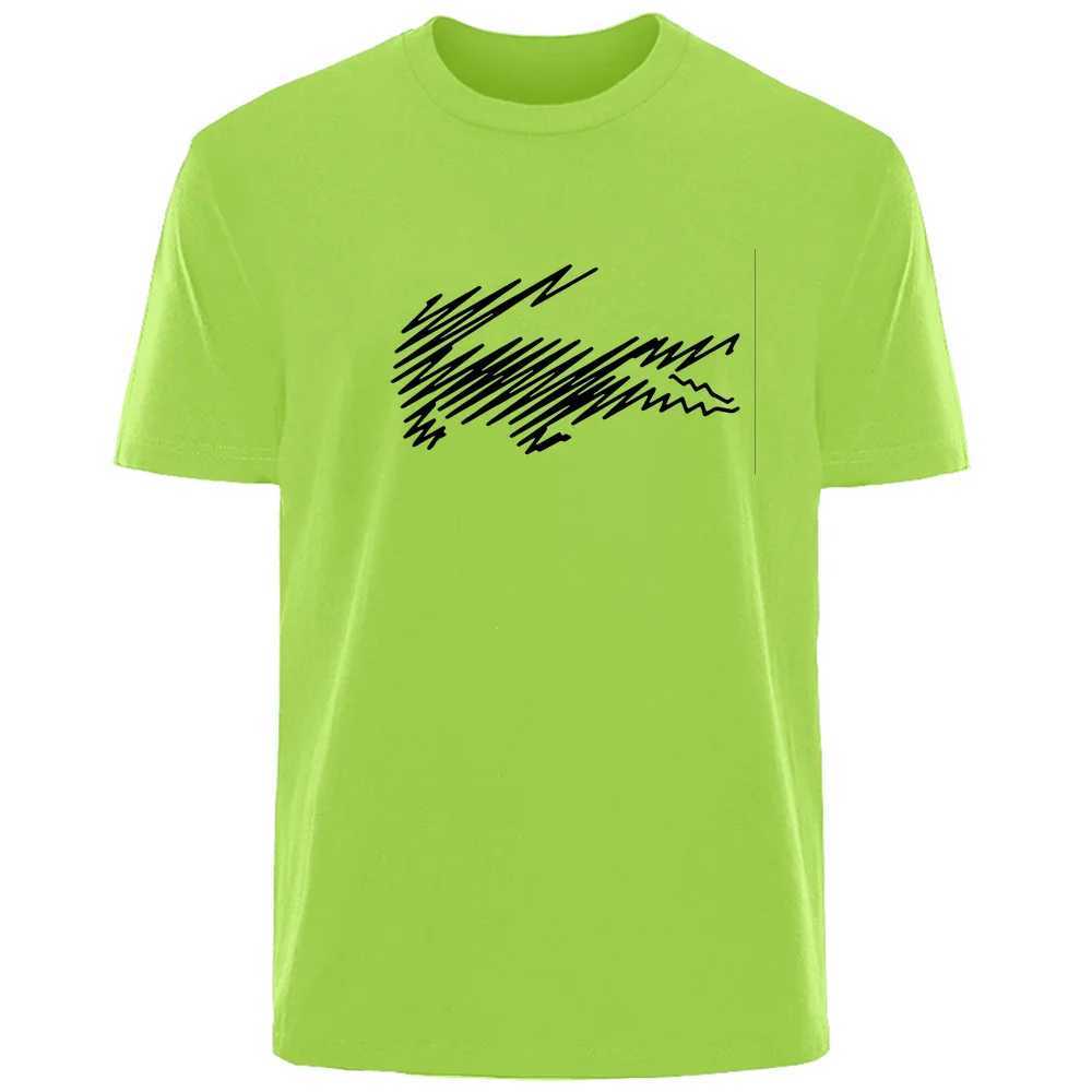 Retro Simple Letter Summer Mens 00% Cotton Comfortable Breathable Casual Fashion T-shirt Outdoor Mens Street Clothing W241223