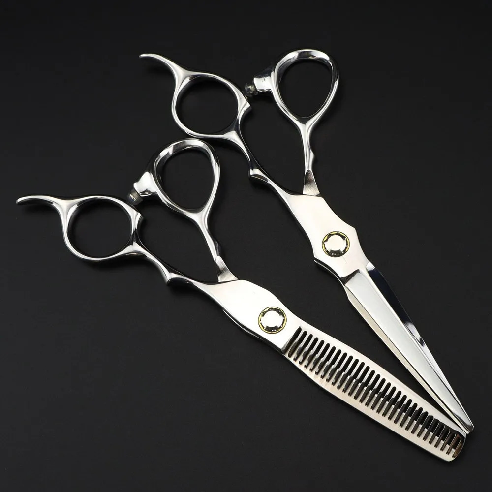 Professional JP440C 6 Silver Bearing hair scissors haircut thinning barber makas hair cutting shears hairdressing scissors 241224