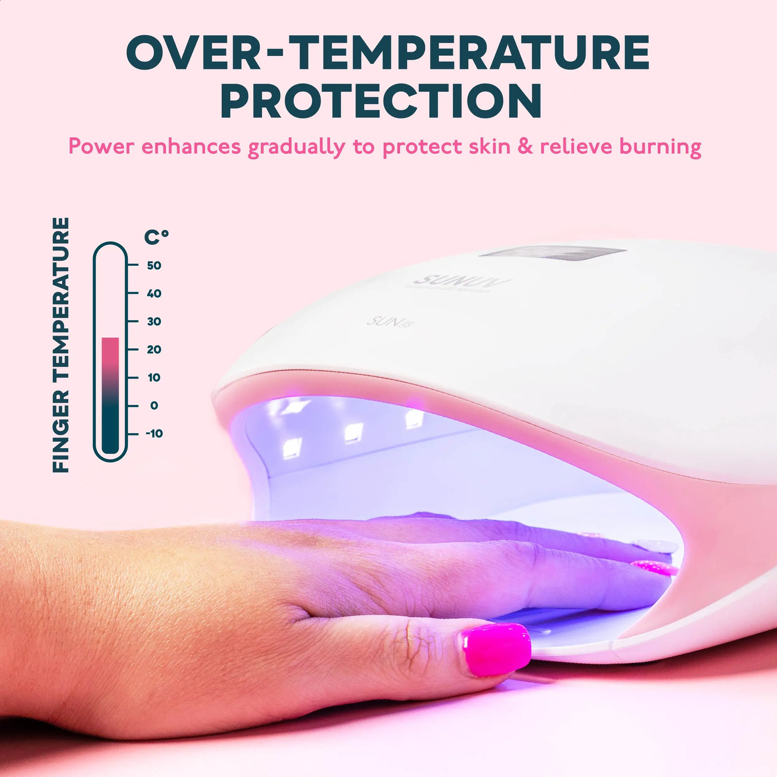 SUNUV SUN4S Nail Lamp 48W UV LED Nail Dryer for Curing Gels Polish With Smart Sensor Manicure Nail Art Salon Equipment 241224