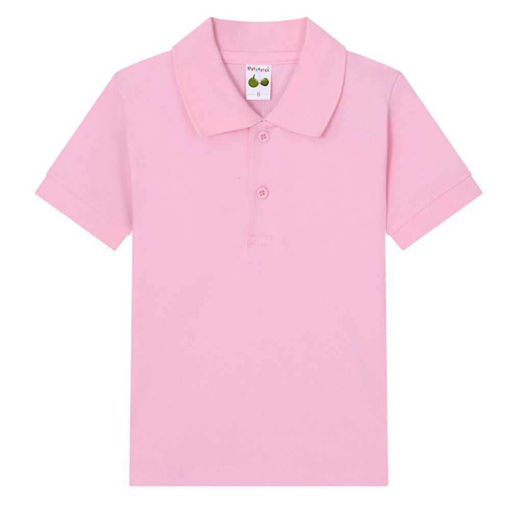 Childrens Clothing Classic Polo Childrens Summer Short sleeved Polo Shirt Childrens Cotton T-shirt Sportswear 3-14 Years W241223