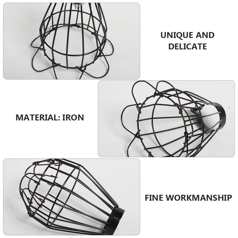 Animal Container Ceramic Lamp Lampshade Heat Light Fixture Reptile Iron Mini Lantern Cover Guard