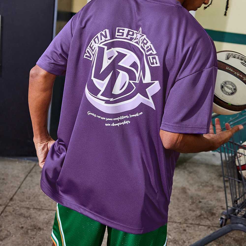 Mens simple casual T-shirt with graphic star print short sleeved T-shirt comfortable short sleeved staff collar T-shirt moisturizing short sleeved shi